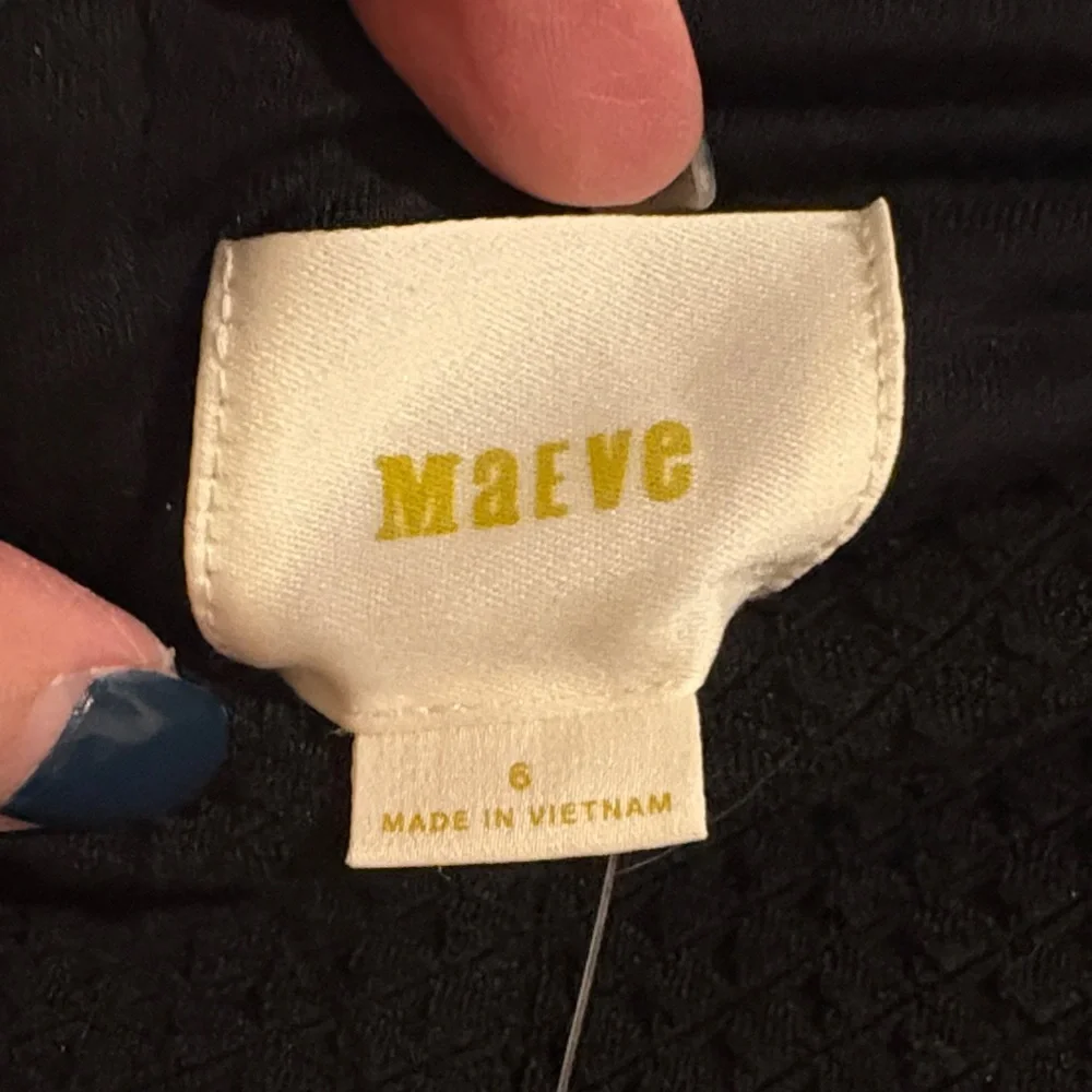 NWT Maeve Classic Pleated‎ Black A-Line Skirt size 6 - Picture 2 of 7